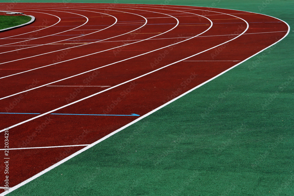 Athletics track  lines 