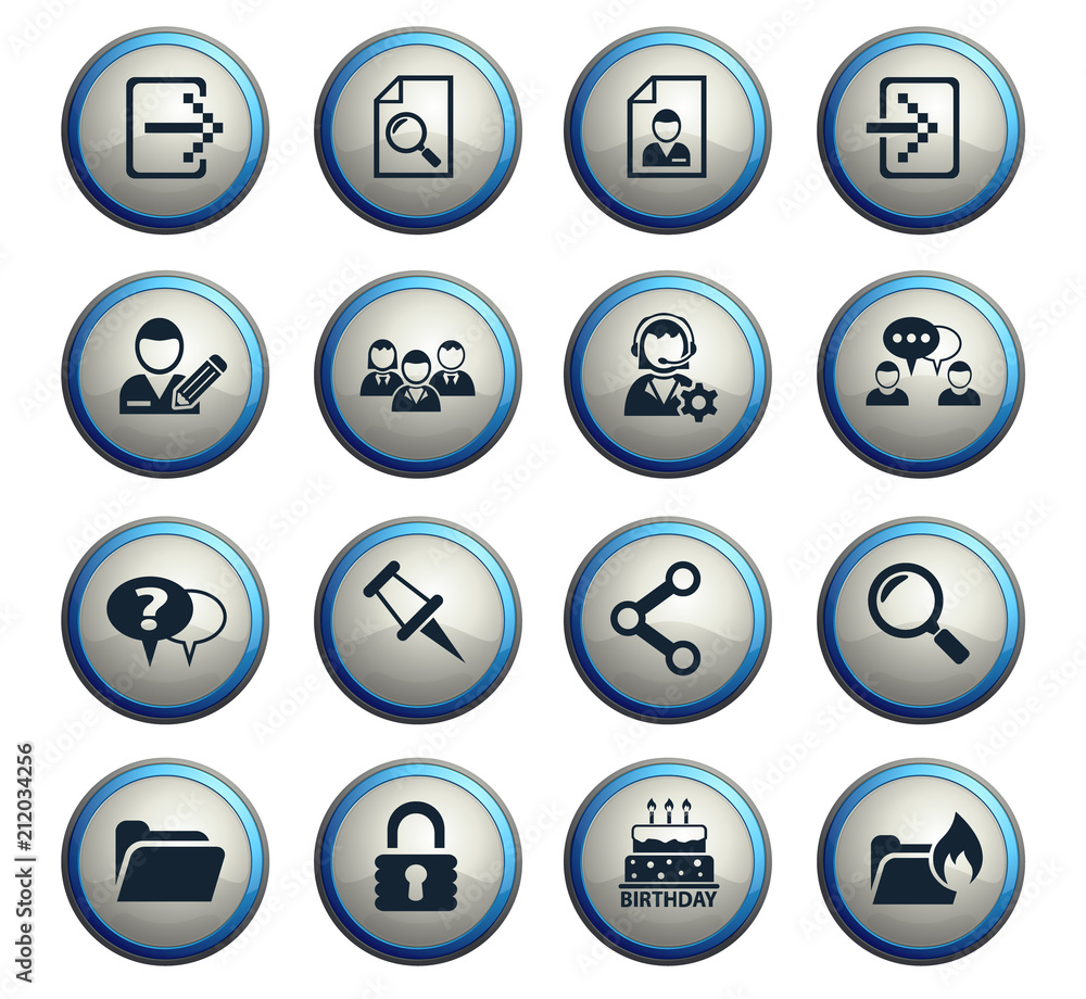 forum interface icon set forum interface icon set