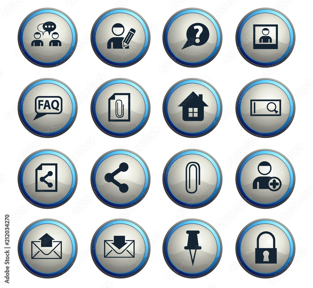 forum interface icon set forum interface icon set