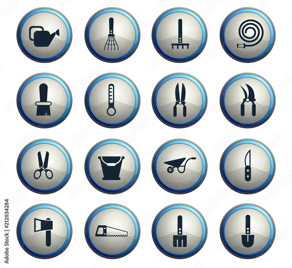 garden tools icon set garden tools icon set