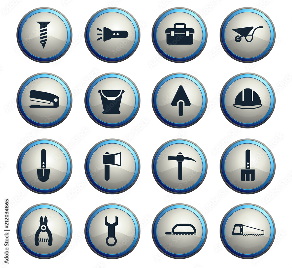 work tools icon set work tools icon set