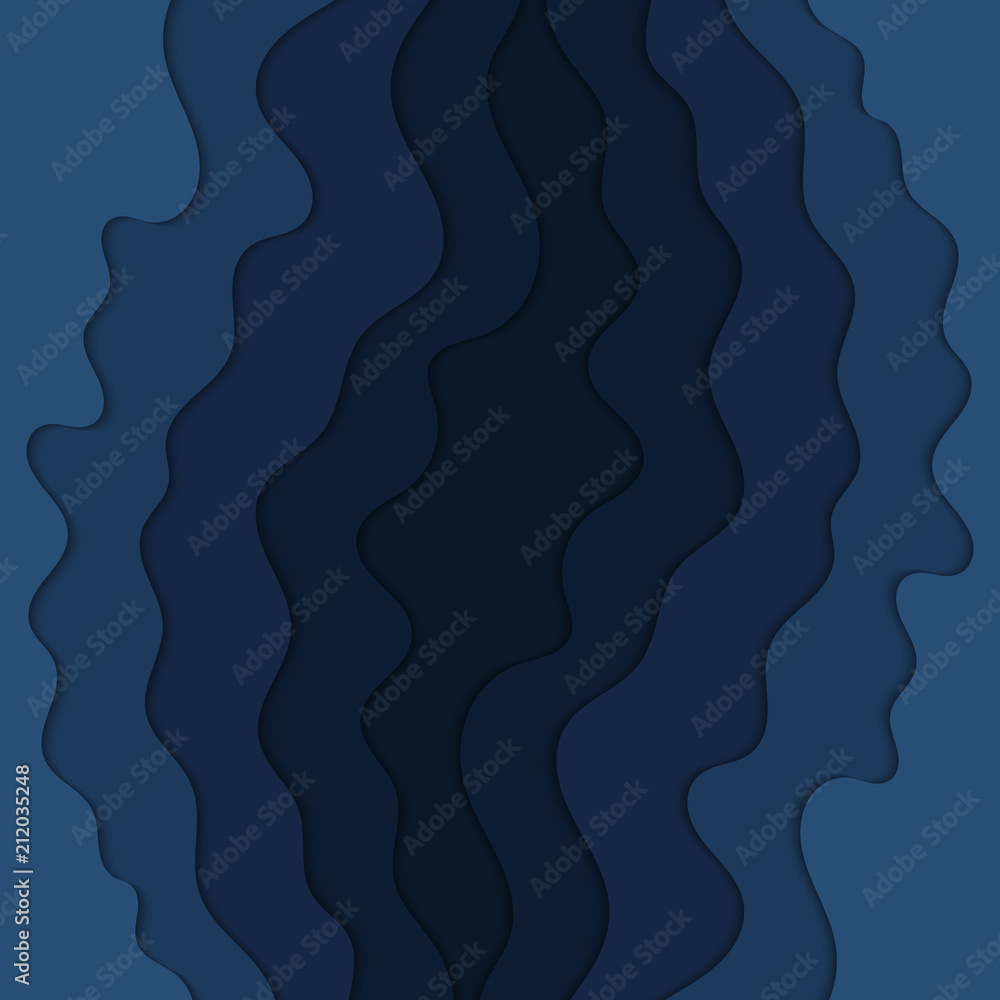 Abstract blue wavy background. Abstract blue wavy background.