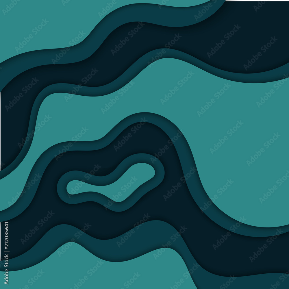 Abstract blue wavy background. Abstract blue wavy background.