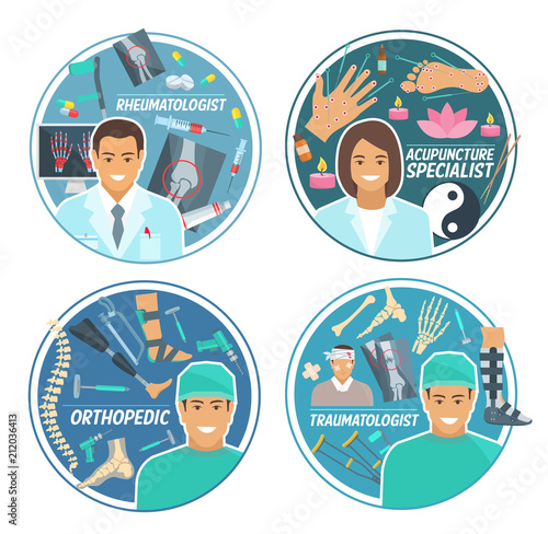 Medical doctor icon for hospital personnel design