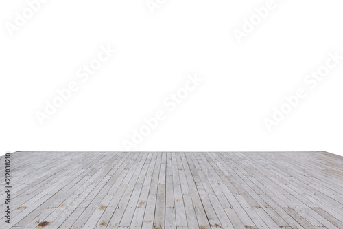 wooden bay dock wood isolated on white