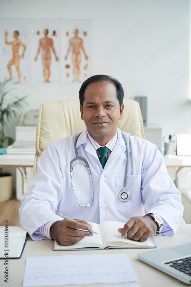 Smiling Indian doctor
