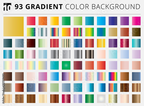 Set of 93 square gradient color backgrounds