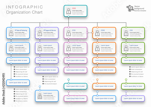 Fotografia Organization Chart #Vector Graphics