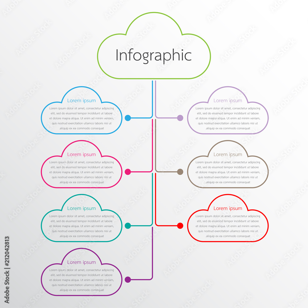 Vector infographic templates used for detailed reports. All 7 topics. Vector infographic templates used for detailed reports. All 7 topics.