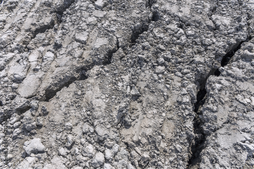 close-up view of deep cracks on earth due to earthquake close-up view of deep cracks on earth due to earthquake