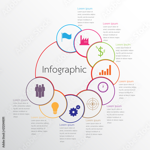 Wallpaper Mural Vector infographic templates used for detailed reports. All 9 topics. Torontodigital.ca