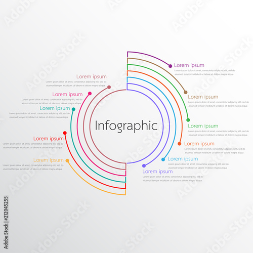 Vector infographic templates used for detailed reports. All 11 topics.