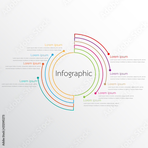 Vector infographic templates used for detailed reports. All 9 topics.