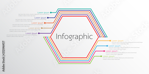 Vector infographic templates used for detailed reports. All 9 topics.