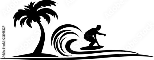 Silhouette Surfer