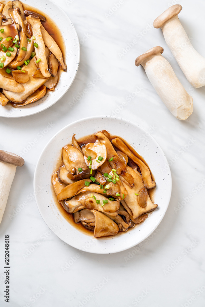 stir-fried king oyster mushroom in oyster sauce stir-fried king oyster mushroom in oyster sauce