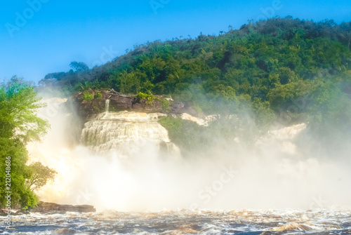 Wadaima Waterfall in Laguna de Canaima, Venezuela