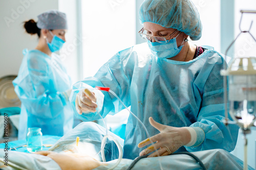 Foto Process of Gynecological surgery operation