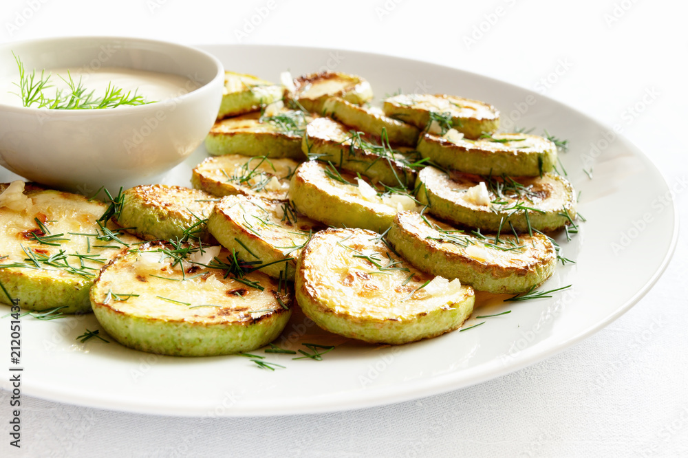 courgettes with yougurt, dill, and garlic courgettes with yougurt, dill, and garlic