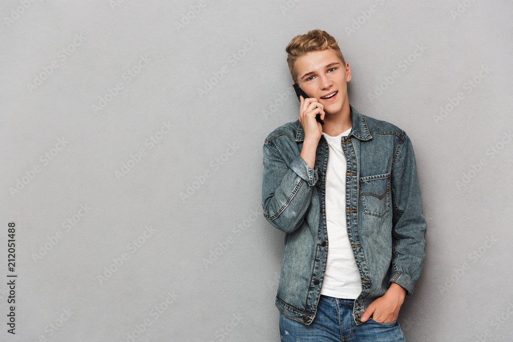 Portrait of a cheerful casual teenage boy Portrait of a cheerful casual teenage boy