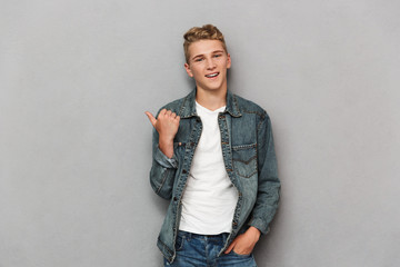 Portrait of a smiling casual teenage boy