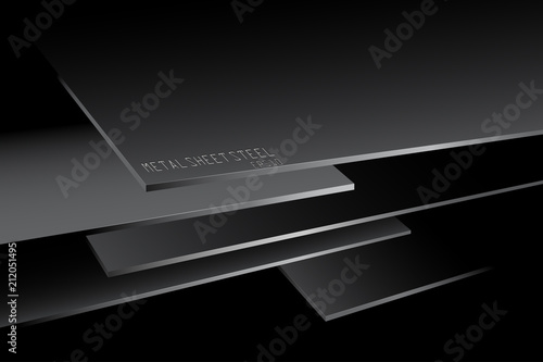 Metal sheet steel stacked vector abstract wallpaper backgrounds