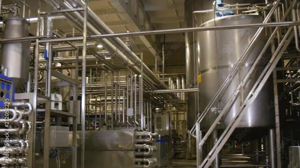 Large tanks at the plant juice Large tanks at the plant juice