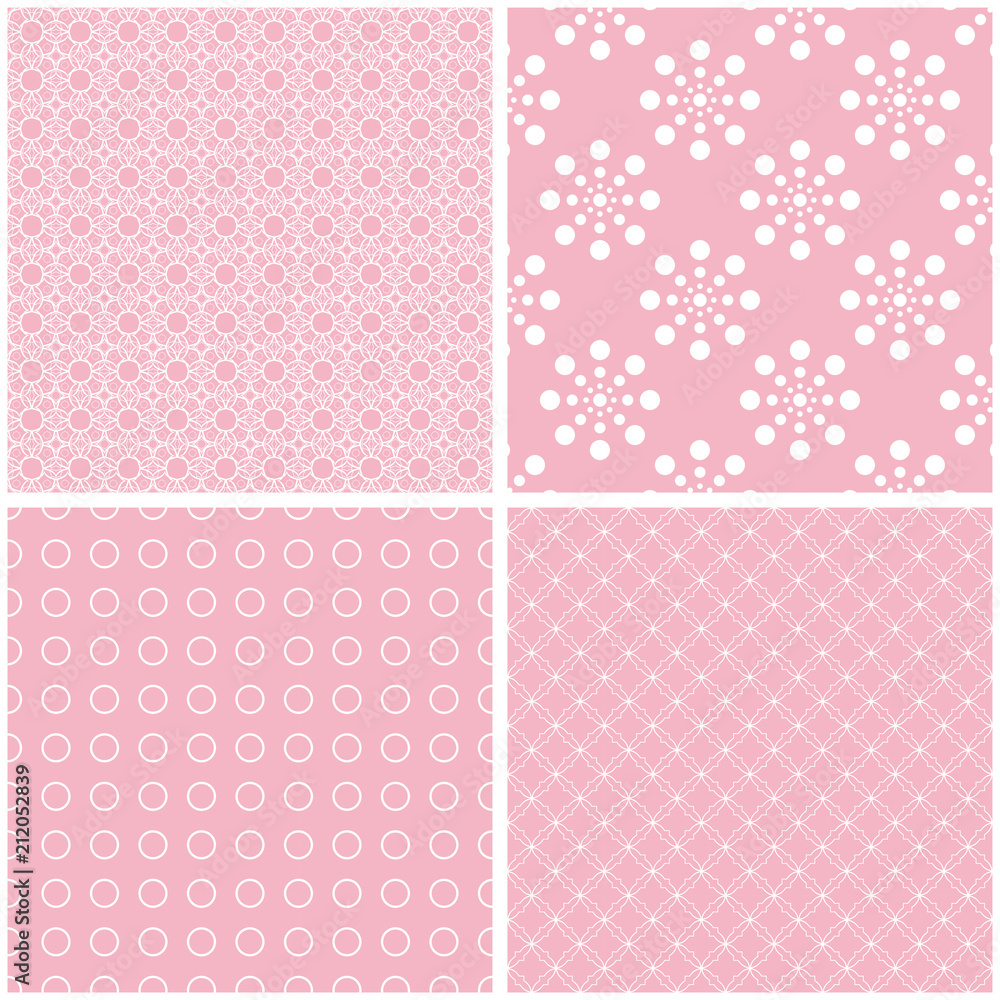 Set of cute seamless patterns