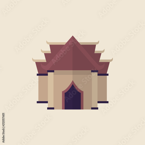 Illustration of a buddhist temple