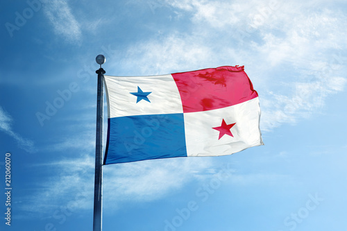 Panama flag on the mast
