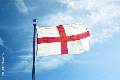 England flag on the mast