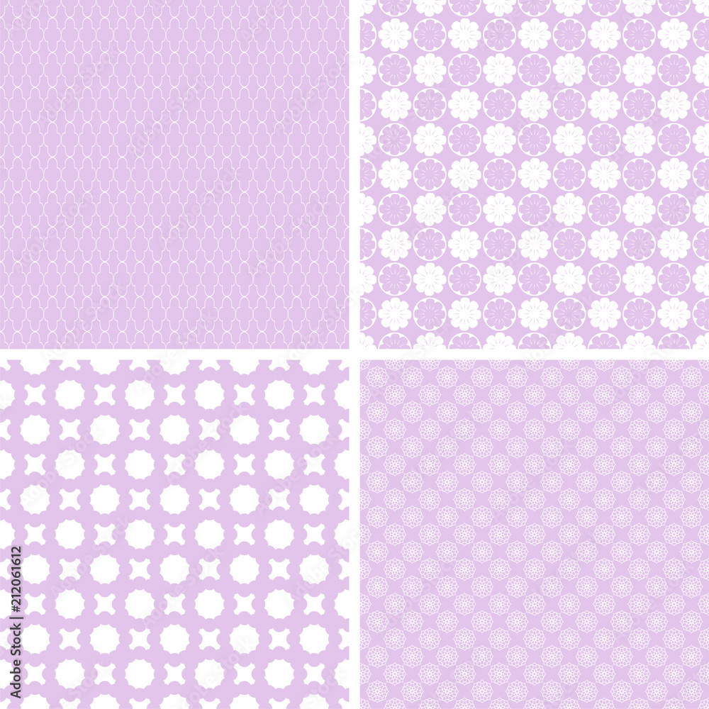 Mint different vector seamless patterns Mint different vector seamless patterns