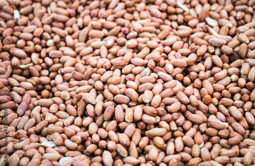 Backround of new harvest peanuts sold at farmers market Backround of new harvest peanuts sold at farmers market