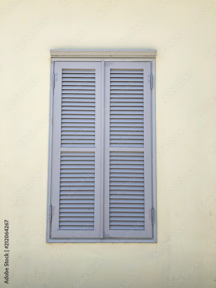 Window of private modern houses on the streets in Rishon Le Zion, Israel