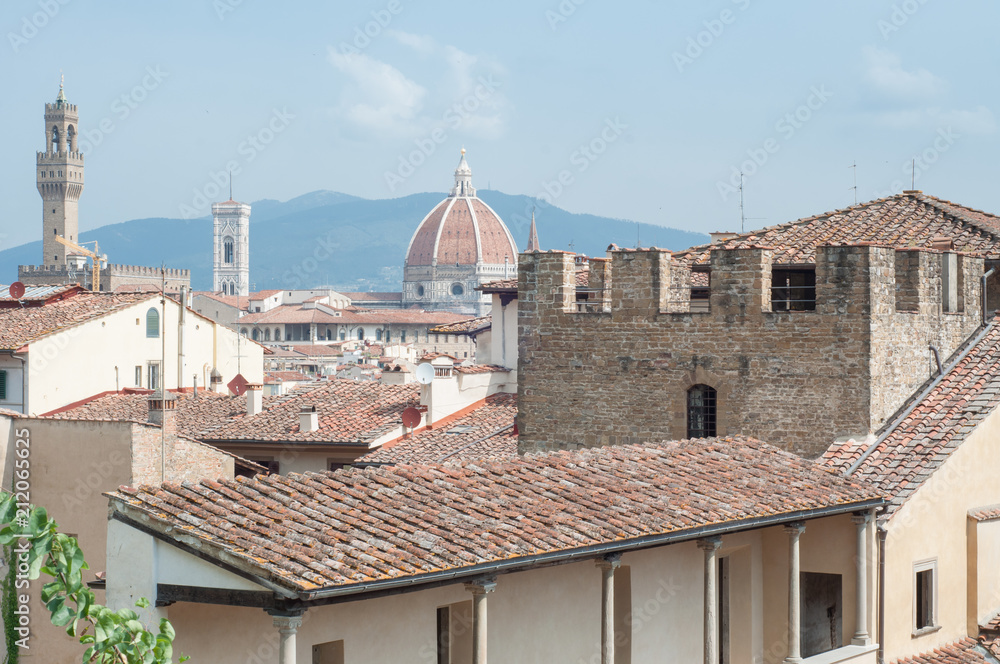 Obraz premium beautiful view of florence in a sunny day