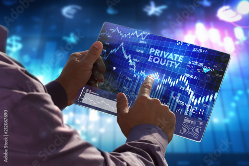 Tableau sur toile The concept of business, technology, the Internet and the network