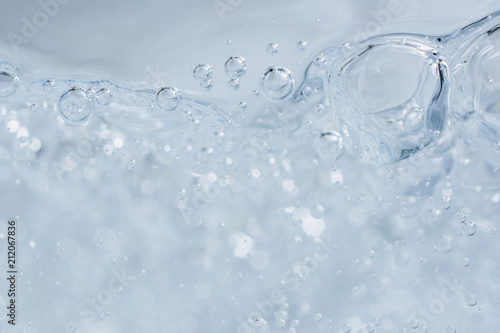 Minimalistic water background with bubbles.