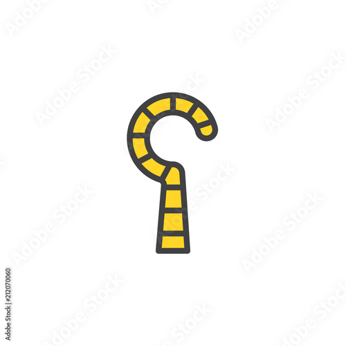 Egypt filled outline icon, line vector sign, linear colorful pictogram isolated on white. Symbol, logo illustration. Pixel perfect vector graphics