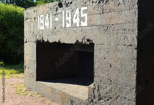 Old military bunker. photo