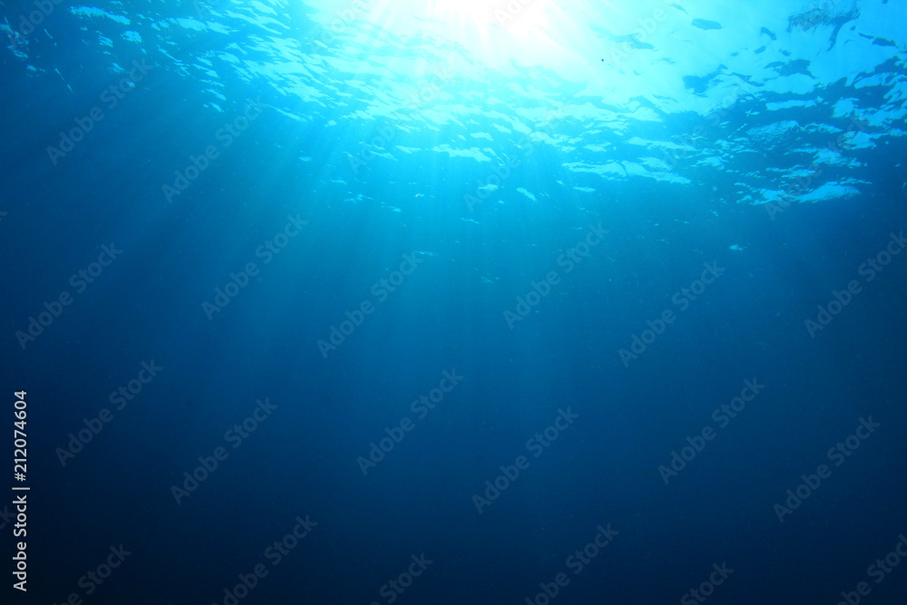 Underwater ocean background photo 