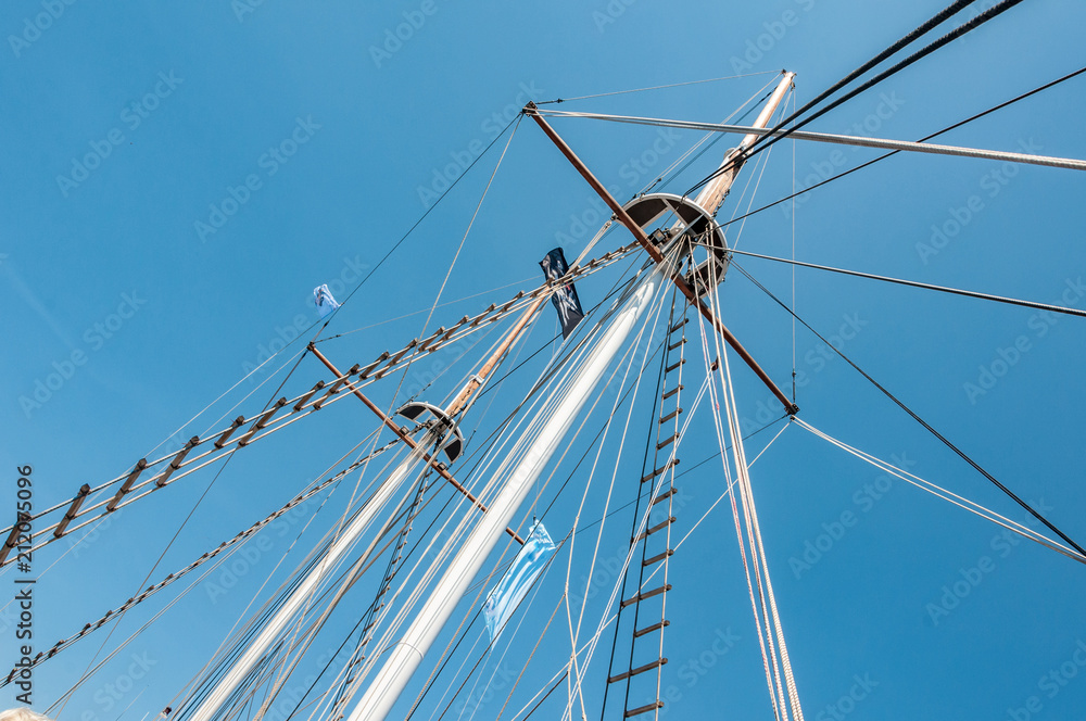 masts of sailing ship masts of sailing ship