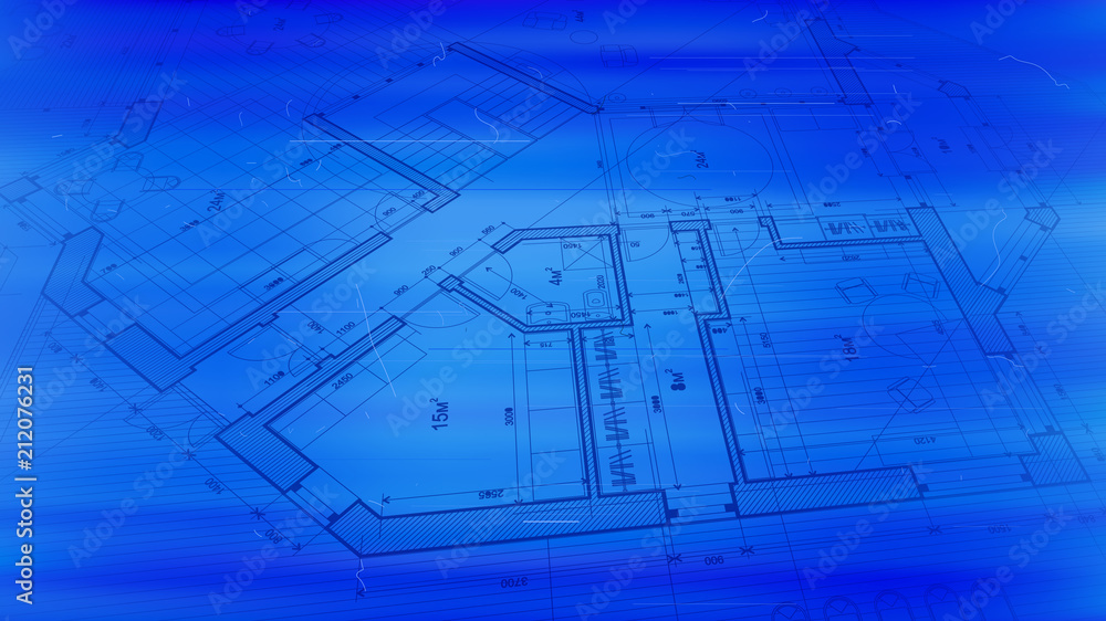 Architecture design: blueprint plan - vector illustration of a plan modern residential building / technology, industry, business concept illustration: real estate, building, construction, architecture Architecture design: blueprint plan - vector illustration of a plan modern residential building / technology, industry, business concept illustration: real estate, building, construction, architecture