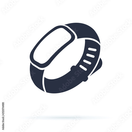 Wristband for hand man. Blank rubber bracelet black pictogram use for advertising, promotion. Control bracelet