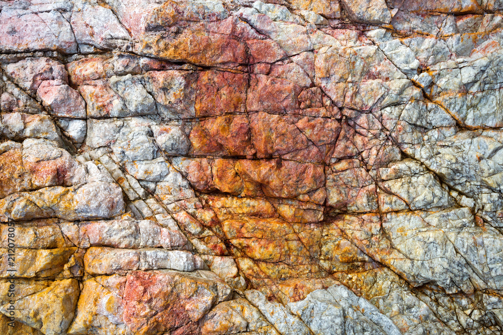 Fototapeta premium Colorful pattern of stone surface for background.