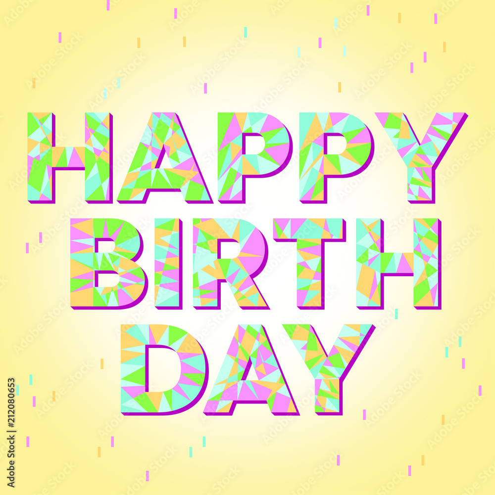vector print happy birthday vector print happy birthday