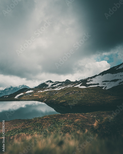 Bachalpsee Mountain Lake Grindelwald  Switzerland Mountains