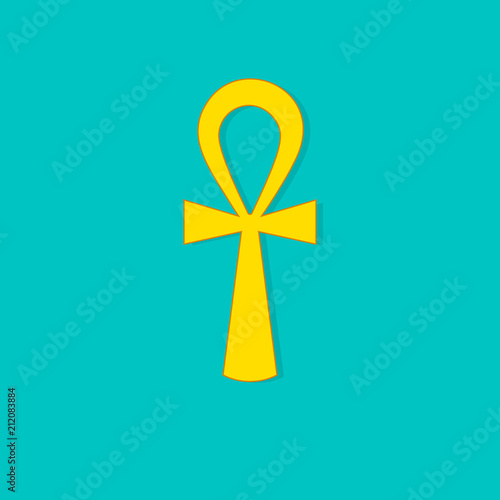 Golden ankh icon