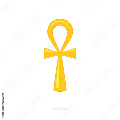 Golden ankh icon