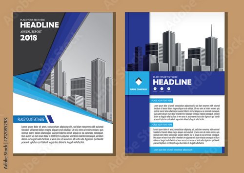 design cover book brochure flyer layout annual report business template 