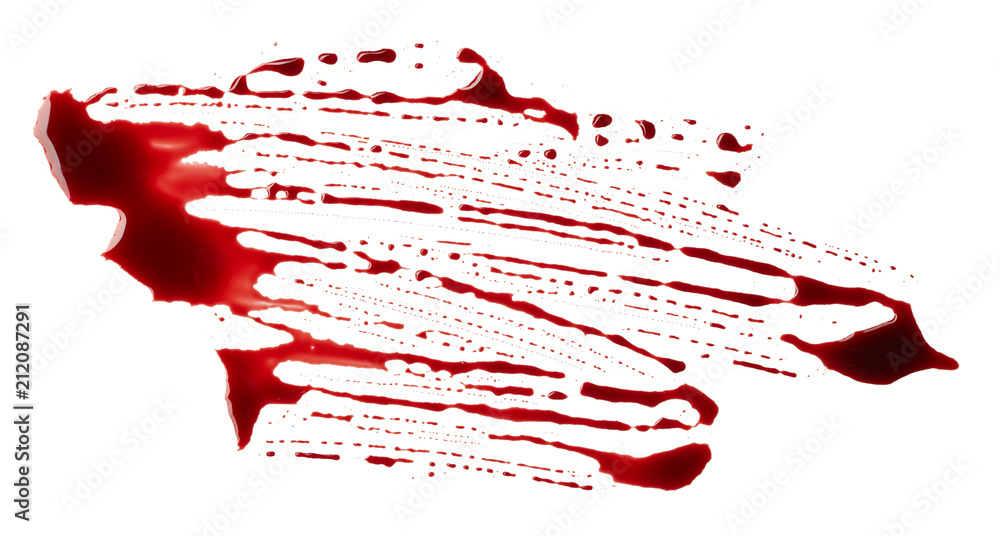 Blood isolated on white background Blood isolated on white background